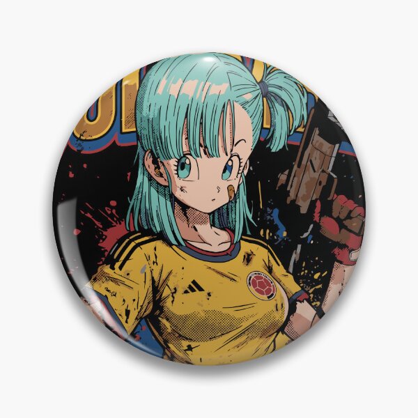 Item preview, Blue-Haired Warrior with the Colombian National Team designed and sold by moosesclub.