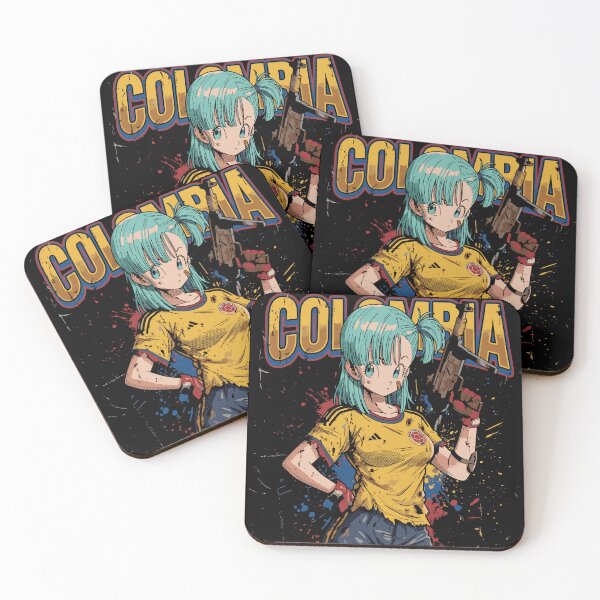 Item preview, Blue-Haired Warrior with the Colombian National Team designed and sold by moosesclub.