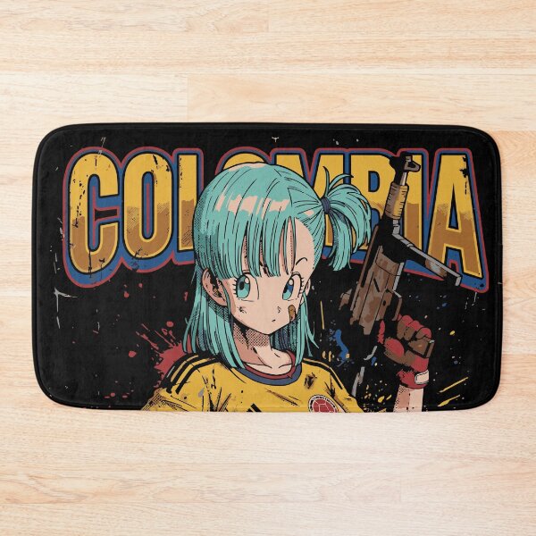 Item preview, Blue-Haired Warrior with the Colombian National Team designed and sold by moosesclub.
