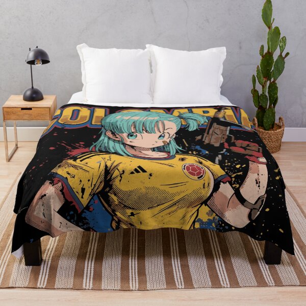 Item preview, Blue-Haired Warrior with the Colombian National Team designed and sold by moosesclub.