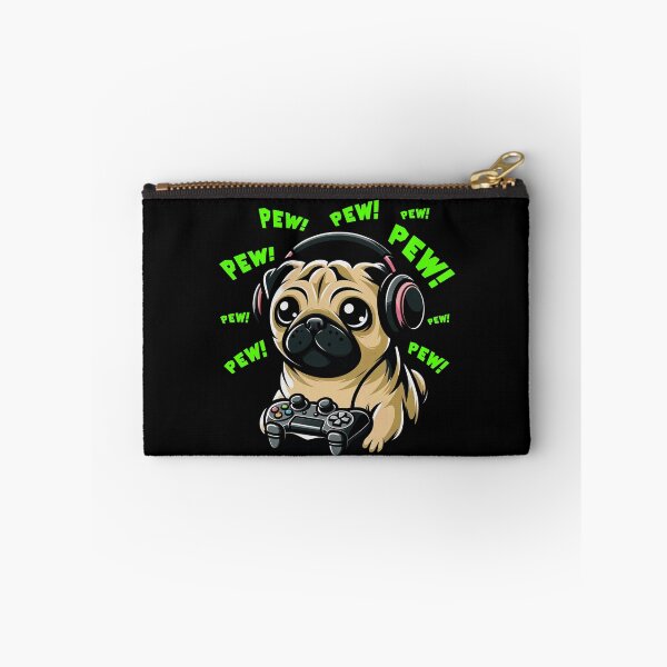 Item preview, Funny Pug Dog Gamer Videogame Pew Gaming Mom Dad Kids designed and sold by rafaeltto.