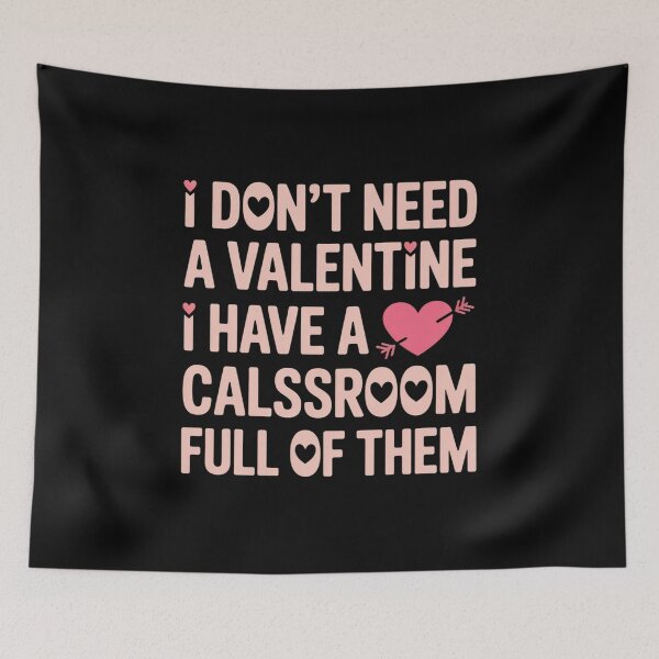 Item preview, Teacher Valentine's Day  Classroom School designed and sold by fferomananul.