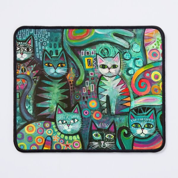 Item preview, Eight Quirky cats designed and sold by Karin Zeller.