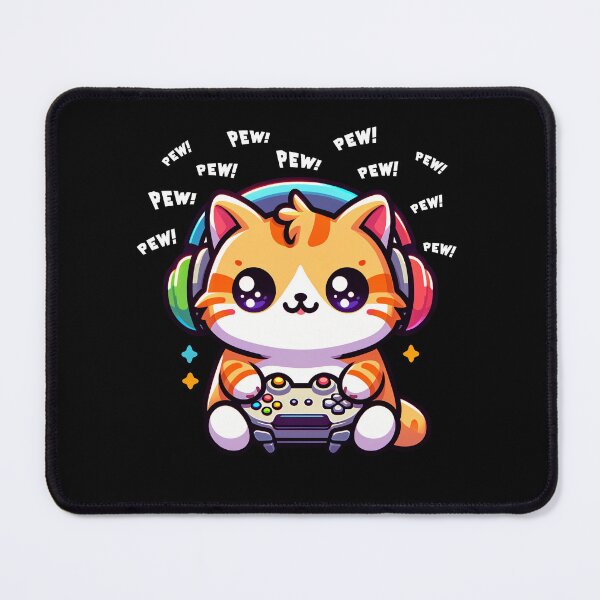 Item preview, Funny Cat Gamer Videogame Pew Gaming Mom Dad Kids designed and sold by rafaeltto.