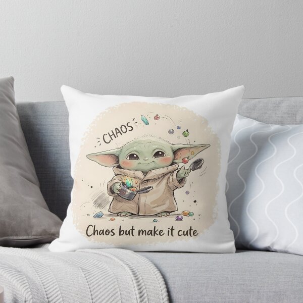 Item preview, BABY YODA CHAOS BUT CUTE designed and sold by LIS AND MELIVERSO.