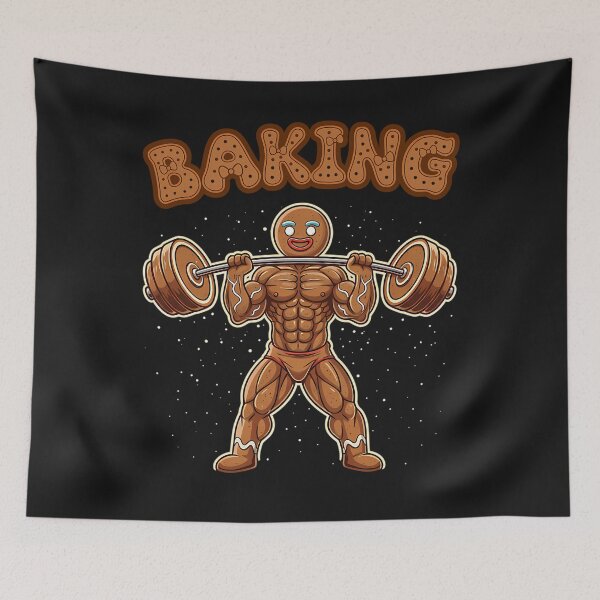 Item preview, Baking Gingerbreads Man Cookies Gym designed and sold by Ranicholasyy.