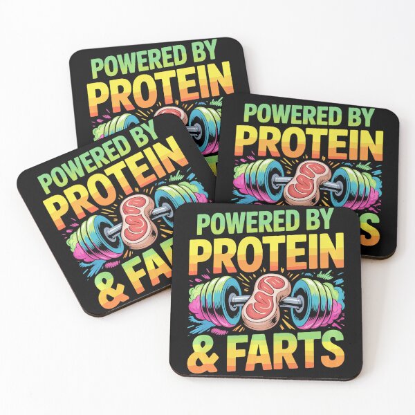Item preview, Powered by Protein Funny Gym  designed and sold by eliramaison.