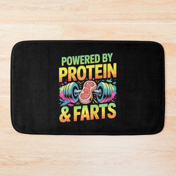Item preview, Powered by Protein Funny Gym  designed and sold by eliramaison.
