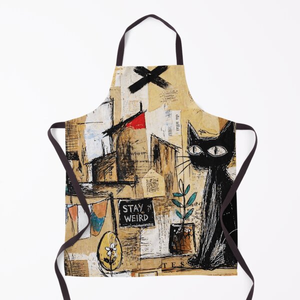 Item preview, Stay Weird Black Cat Collage  designed and sold by Modaozushi216.