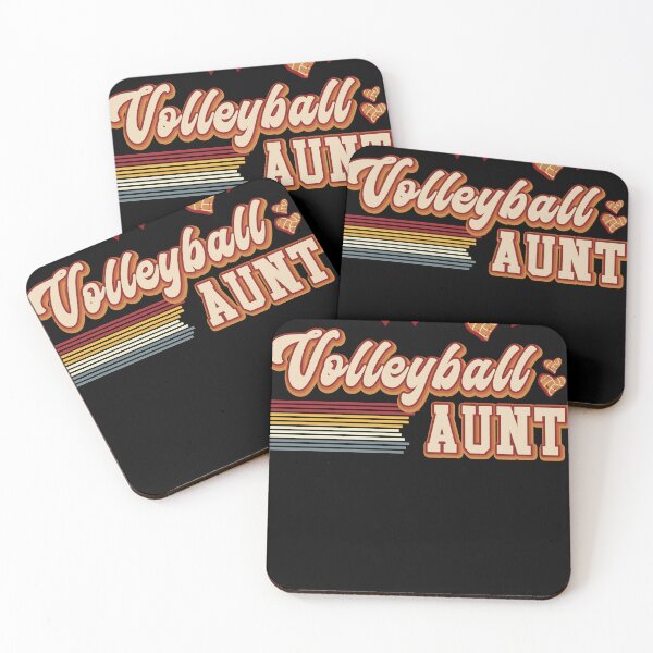 Item preview, Retro Volleyball Aunt Love Hearts Design designed and sold by LarryMBrown.
