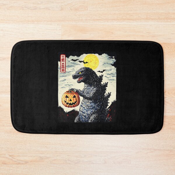 Item preview, Japanese Monster Pumpkin Vintage Spooky Scene designed and sold by titanlevi.