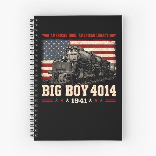 Item preview, Locomotora de vapor Big Boy 4014 de 1941, tren ferroviario, hierro americano, legado americano, bandera de EE. UU. designed and sold by najaks.