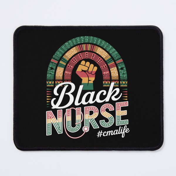 Item preview, Juneteenth Black Nurse CMA Life Rainbow Afro African designed and sold by fferomananul.