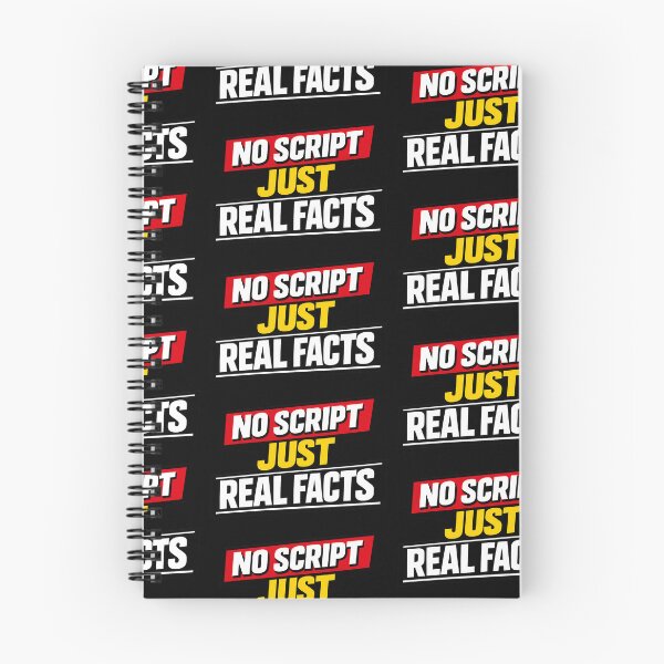 Item preview, No Script Just Real Facts Bold Statement Design designed and sold by TeeTimeTreasure.