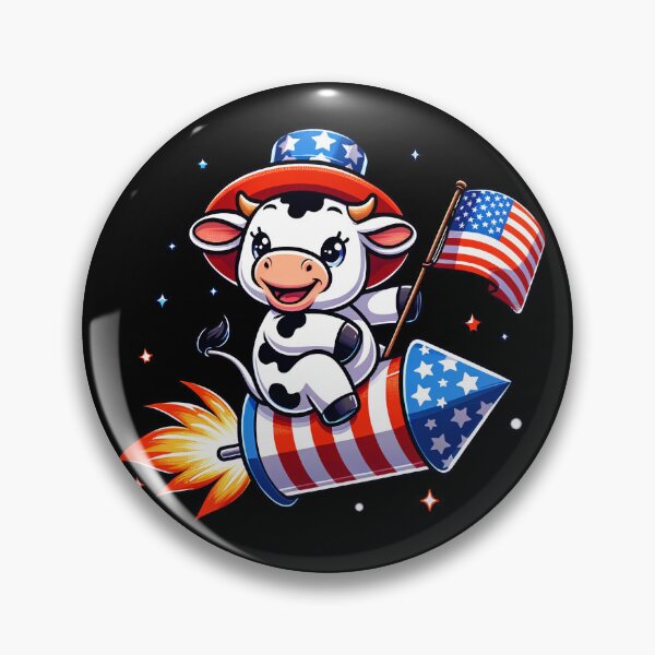 Item preview, Funny Cow 4th July Patriotic USA Flag America Boys Girls Kids designed and sold by rafaeltto.