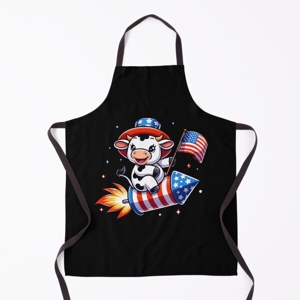 Item preview, Funny Cow 4th July Patriotic USA Flag America Boys Girls Kids designed and sold by rafaeltto.