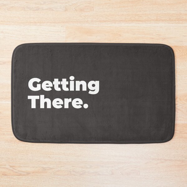 Item preview, Minimalist Relatable Quote “Getting There” Black Aesthetic Typography Design designed and sold by diahsariw.
