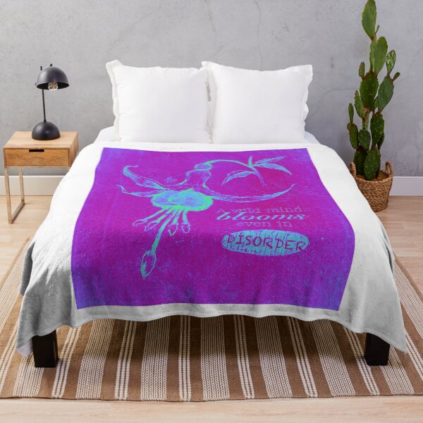 Item preview, BLOOMING DISORDER ELECTRIC MAGENTA POSTER designed and sold by melyverso.
