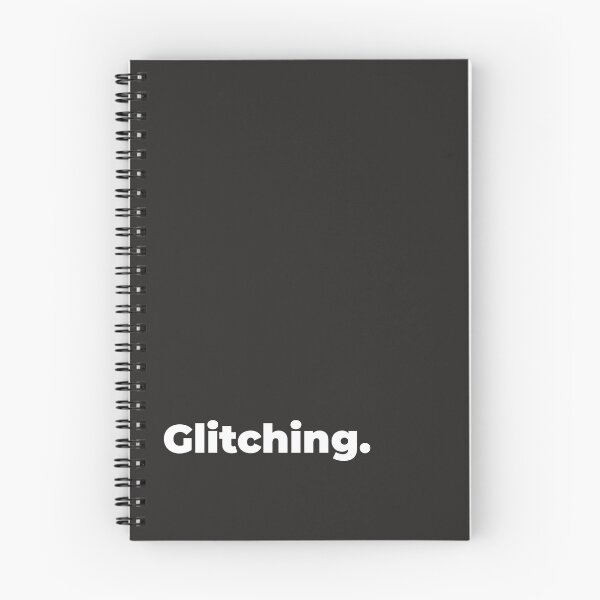 Item preview, Minimalist Relatable Quote “Glitching” Black Aesthetic Typography Design designed and sold by diahsariw.