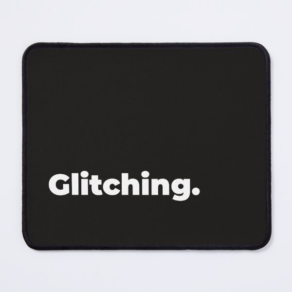 Item preview, Minimalist Relatable Quote “Glitching” Black Aesthetic Typography Design designed and sold by diahsariw.
