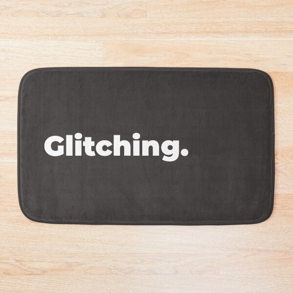 Item preview, Minimalist Relatable Quote “Glitching” Black Aesthetic Typography Design designed and sold by diahsariw.