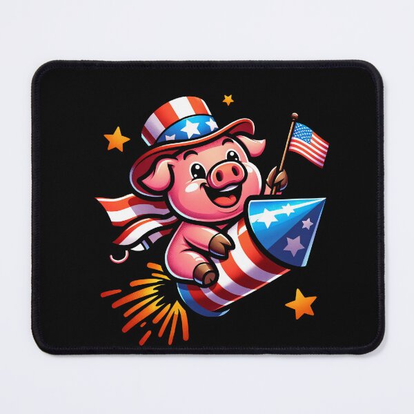 Item preview, Funny Pig 4th July Patriotic USA Flag America Boys Girls Kids designed and sold by rafaeltto.