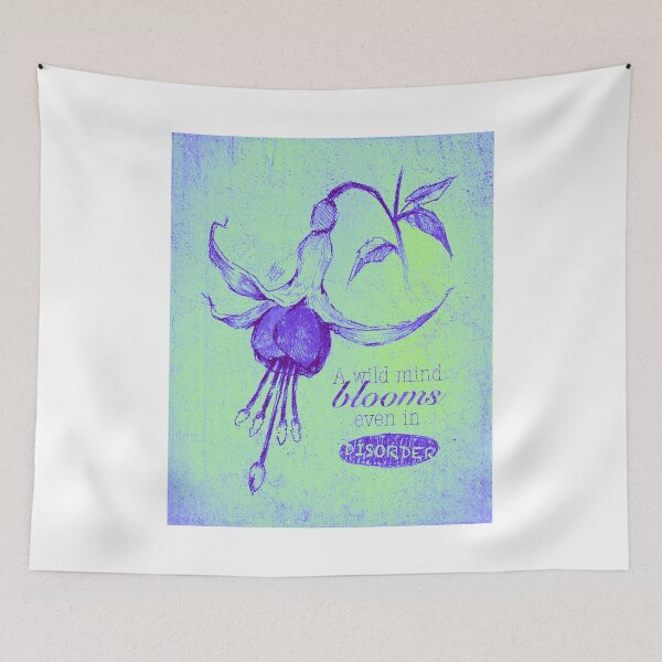 Item preview, BLOOMING DISORDER NEON MINT POSTER designed and sold by melyverso.