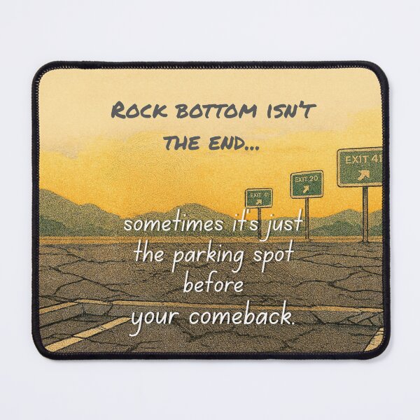 Item preview, Rock Bottom Isn't the End designed and sold by Lost Treasures by Phoenix.