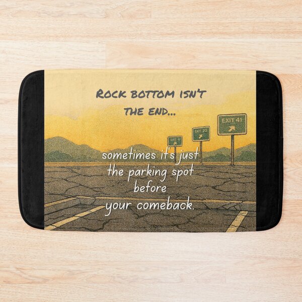 Item preview, Rock Bottom Isn't the End designed and sold by Lost Treasures by Phoenix.