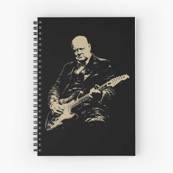 Item preview, Winston Churchill Playing Electric Guitar Rocker Performance designed and sold by najaks.