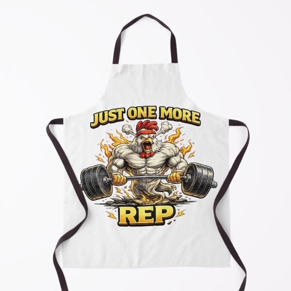 Item preview, Buff Rooster Bodybuilding - Just One More Rep - Fitness Motivation designed and sold by Psychlee Best Finds.