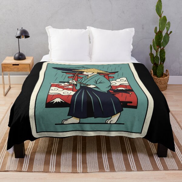 Item preview, Samurai Cat Umbrella Rain Torii Gate Japanese designed and sold by JordynLadukeg65.