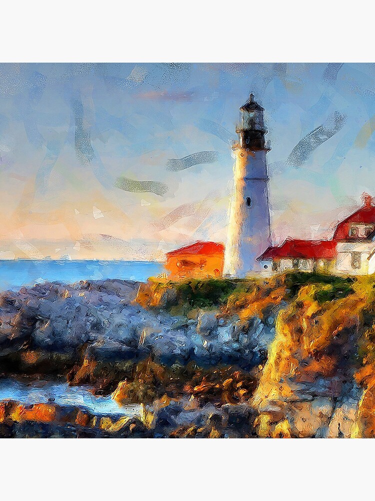 Thumbnail 5 of 5, Acrylic Block, Portland Head Light designed and sold by Andrea Mazzocchetti.