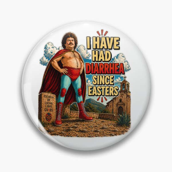 Item preview, Funny Luchador Meme Shirt “I Have Had Diarrhea Since Easters” Retro Wrestling Parody Tee Vintage Comic Style Graphic T-Shirt designed and sold by GVBShirts.