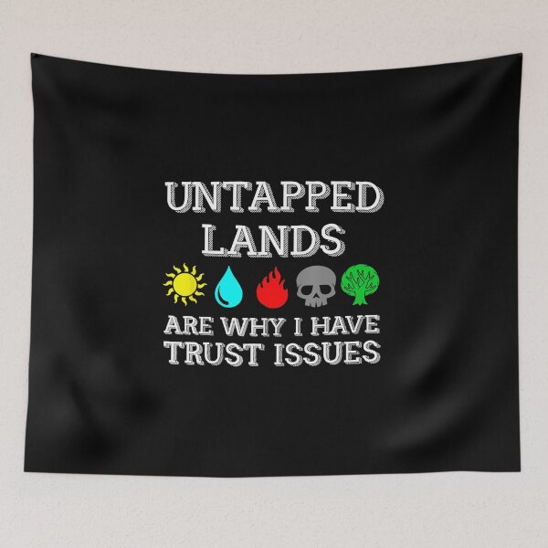 Item preview, Untapped Lands Trust Issues Funny Card Game  designed and sold by FGTV2021.