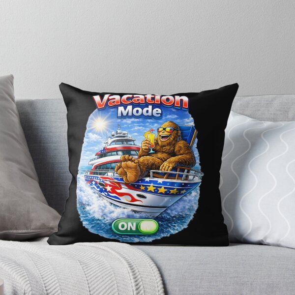 Item preview, Funny Bigfoot Vacation Mode Yacht Design designed and sold by FREENATION2026.