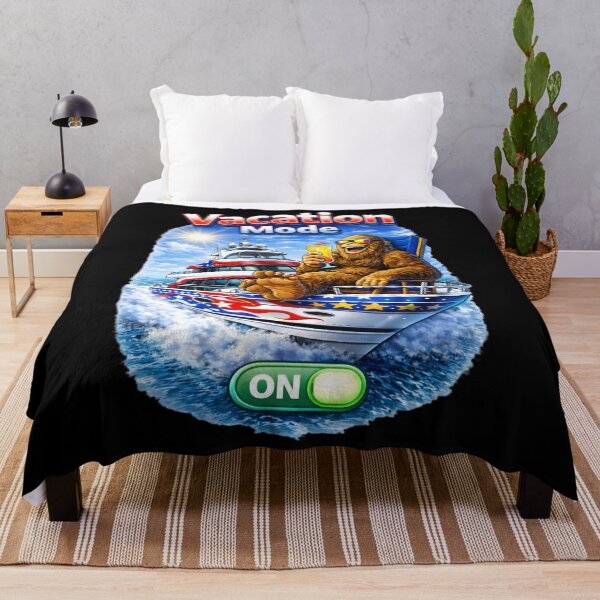 Item preview, Funny Bigfoot Vacation Mode Yacht Design designed and sold by FREENATION2026.