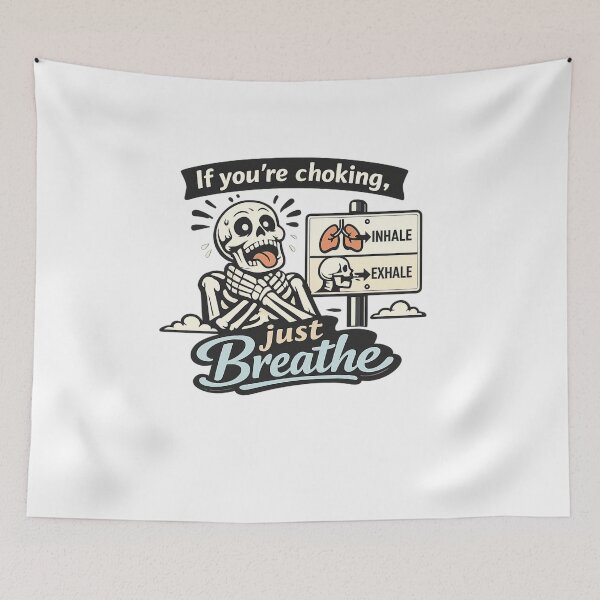 Item preview, If You're Choking Just Breathe Essential T-Shirt designed and sold by SoftSproutstu.