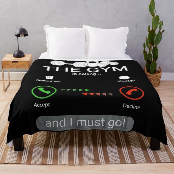 Item preview, The Gym Is Calling I Must Go Funny Workout designed and sold by eliramaison.