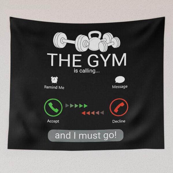 Item preview, The Gym Is Calling I Must Go Funny Workout  designed and sold by eliramaison.