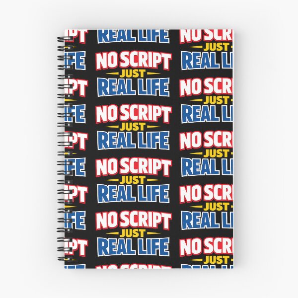 Item preview, No Script Just Real Life Bold Statement Design designed and sold by TeeTimeTreasure.