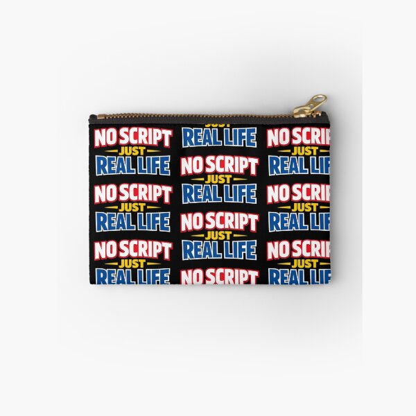 Item preview, No Script Just Real Life Bold Statement Design designed and sold by TeeTimeTreasure.