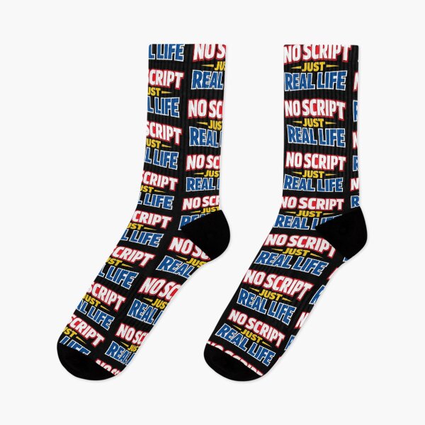 Item preview, No Script Just Real Life Bold Statement Design designed and sold by TeeTimeTreasure.