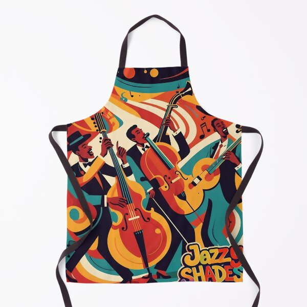 Item preview, Jazzy Shades – Colorful Jazz Trio Art designed and sold by ShaDeS-AI-Art.