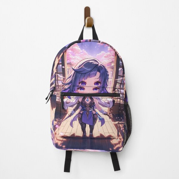 Item preview, Yelan Genshin Impact Chibi Blue Hair Sakura Window designed and sold by TanglenRabbit.