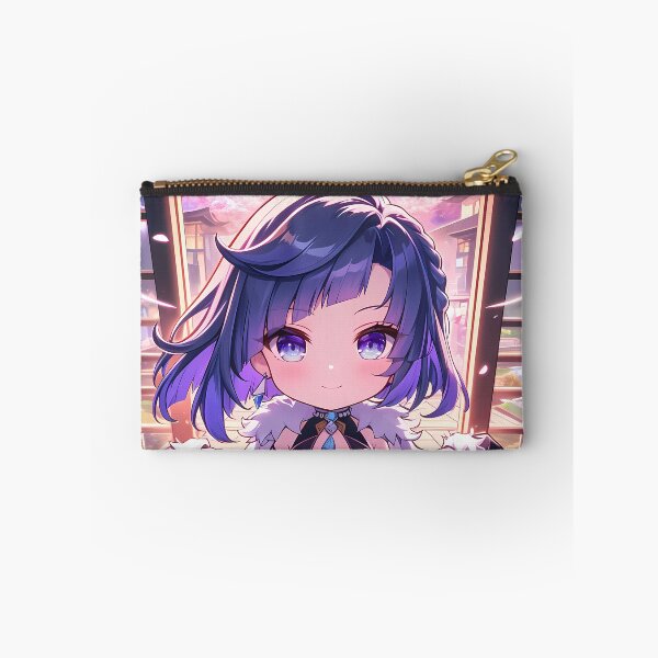 Item preview, Yelan Genshin Impact Chibi Blue Hair Sakura Window designed and sold by TanglenRabbit.