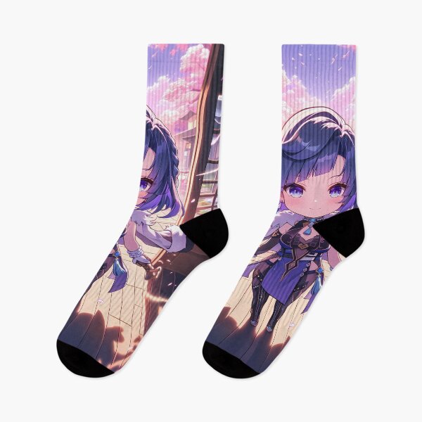 Item preview, Yelan Genshin Impact Chibi Blue Hair Sakura Window designed and sold by TanglenRabbit.