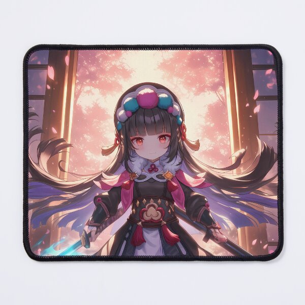 Item preview, Yun Jin Genshin Impact Chibi Opera Style Blue Aura designed and sold by TanglenRabbit.