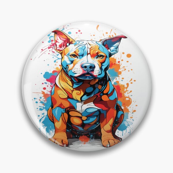 Item preview, colorful dog designed and sold by Impacto-Visual.