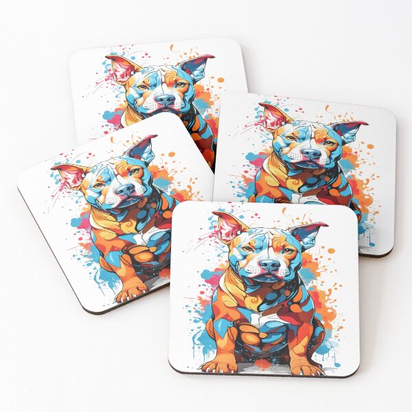 Item preview, colorful dog designed and sold by Impacto-Visual.